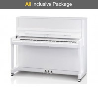 Kawai K-300SL Snow White Polish (Silver Fittings) Upright Piano All Inclusive Package